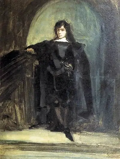 Self Portrait as Hamlet Eugene Delacroix